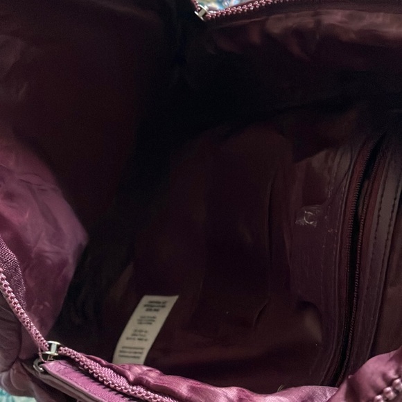 Danskin Quilted Backpack in Rich Purple - Picture 5 of 12